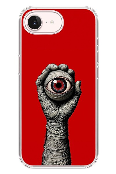 Le Balvo iPhone 17e Uyumlu Tek Göz Elde Baskılı Silikon Kılıf