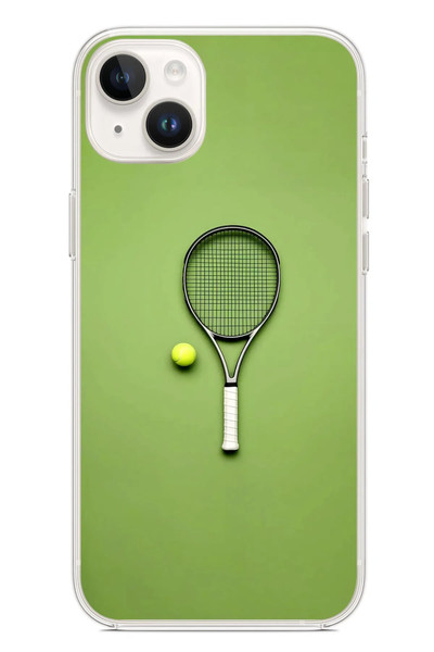 Le Balvo iPhone 14 Plus Uyumlu Tenis Raketi Baskılı Silikon Kılıf