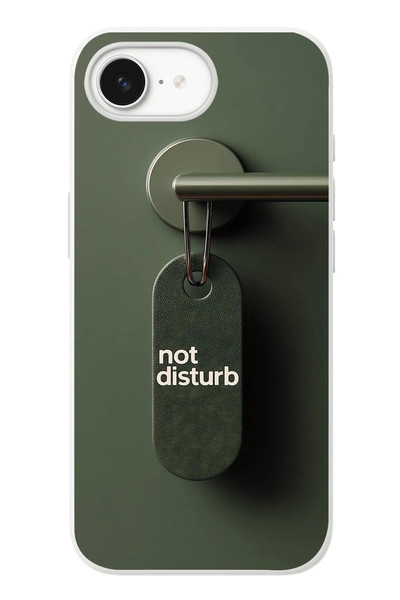 Le Balvo iPhone 16e Uyumlu Not Disturb Baskılı Silikon Kılıf