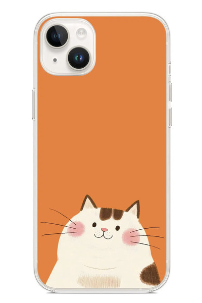 Le Balvo iPhone 14 Plus Uyumlu Kedi Baskılı Silikon Kılıf