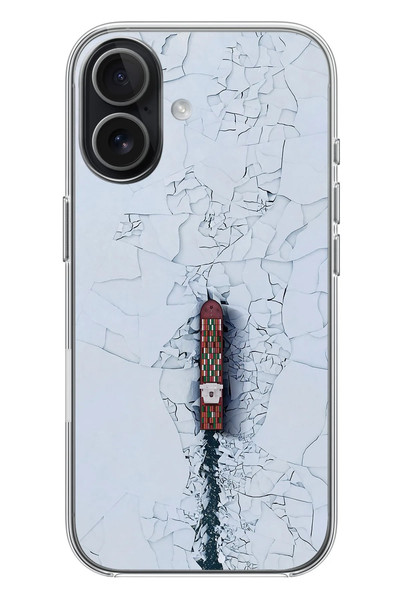 Le Balvo iPhone 17 Uyumlu Yük Gemisi Baskılı Silikon Kılıf