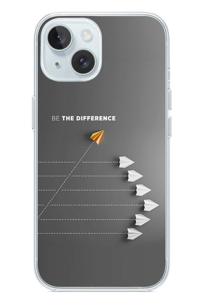 Le Balvo iPhone 15 Uyumlu Be The Difference Baskılı Silikon Kılıf