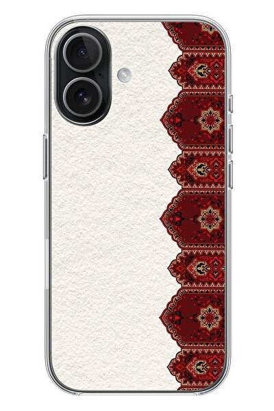 Le Balvo iPhone 17 Uyumlu Halı Köşesi Baskılı Silikon Kılıf