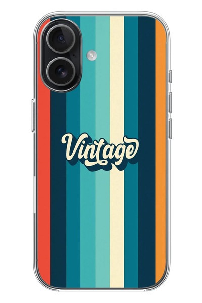 Le Balvo iPhone 17 Uyumlu Vintage Baskılı Silikon Kılıf
