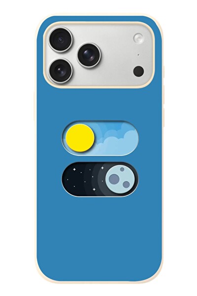 Le Balvo iPhone 17 Pro Max Uyumlu Gece Gündüz Geçiş Baskılı Silikon Kılıf