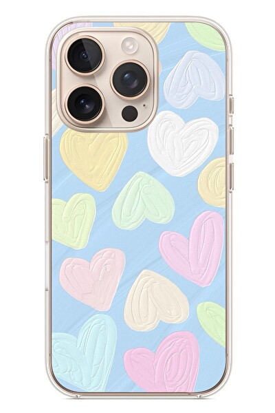Le Balvo iPhone 16 Pro Uyumlu Kalpler Baskılı Silikon Kılıf