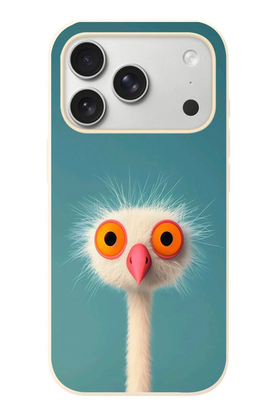 Le Balvo iPhone 17 Pro Uyumlu Şaşkın Hayvan Baskılı Silikon Kılıf
