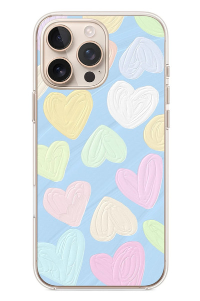 Le Balvo iPhone 16 Pro Max Uyumlu Kalpler Baskılı Silikon Kılıf