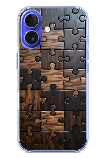 Le Balvo iPhone 16 Uyumlu Puzzle Baskılı Silikon Kılıf