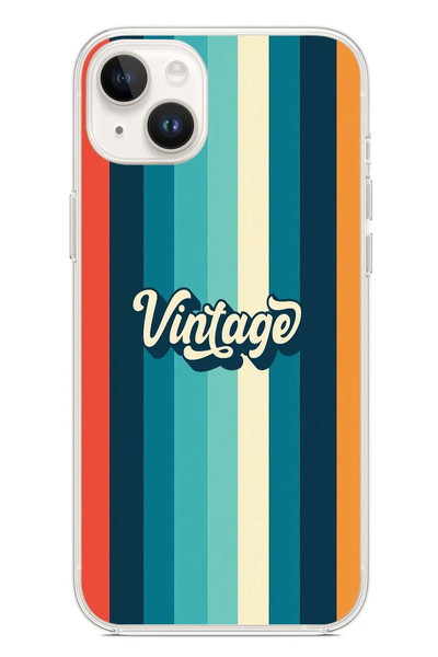 Le Balvo iPhone 14 Plus Uyumlu Vintage Baskılı Silikon Kılıf