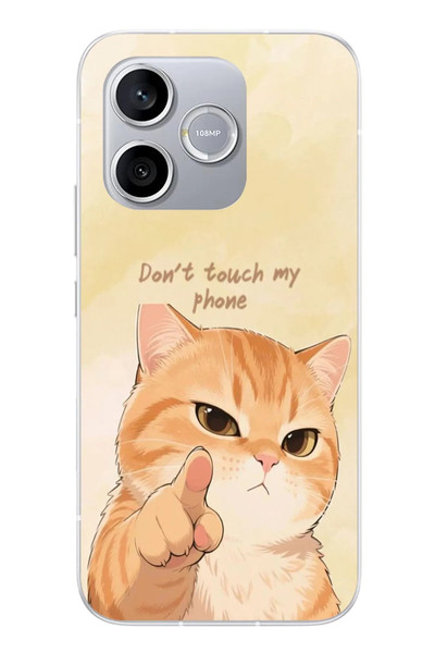 Le Balvo Honor 600 Lite Uyumlu Dont Touch My Phone Baskılı Silikon Kılıf