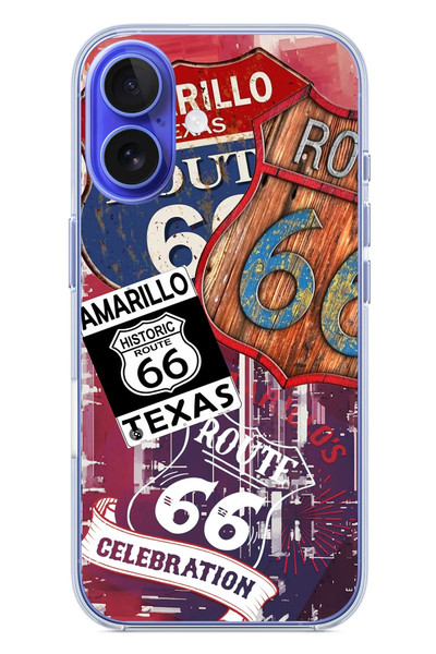 Le Balvo iPhone 16 Uyumlu Texas Amerika Baskılı Silikon Kılıf