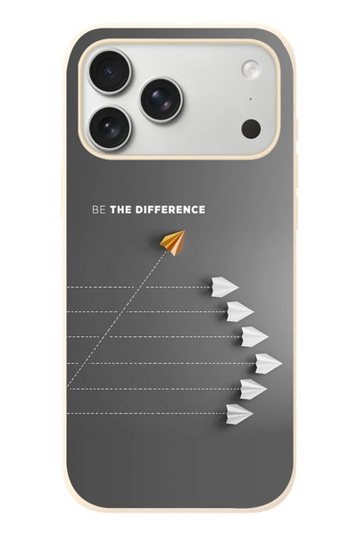 Le Balvo iPhone 17 Pro Max Uyumlu Be The Difference Baskılı Silikon Kılıf