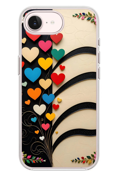 Le Balvo iPhone 17e Uyumlu Çiçek Bukleleri Baskılı Silikon Kılıf