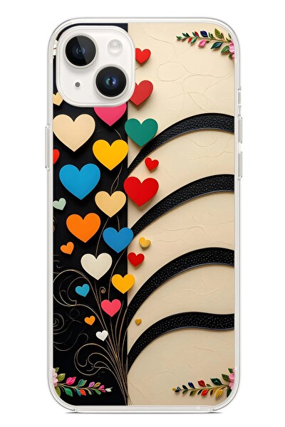 Le Balvo iPhone 14 Plus Uyumlu Çiçek Bukleleri Baskılı Silikon Kılıf