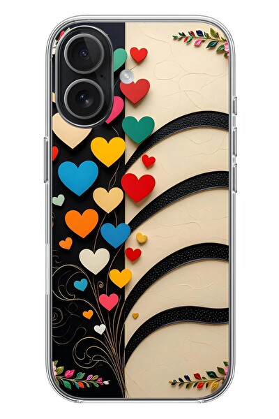 Le Balvo iPhone 17 Uyumlu Çiçek Bukleleri Baskılı Silikon Kılıf
