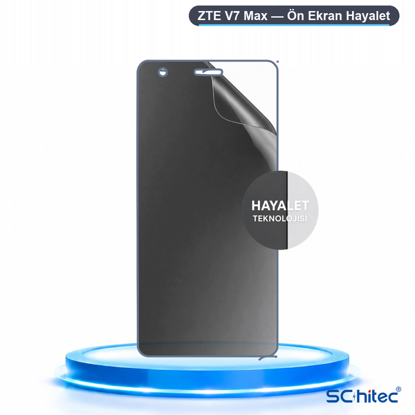 ScHitec ZTE V7 Max Uyumlu Ön Yüzey Hayalet Privacy Hidrojel Ekran Koruyucu