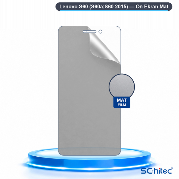 ScHitec Lenovo S60 (S60A-S60 2015) Uyumlu Ön Yüzey Mat Hidrojel Ekran Koruyucu