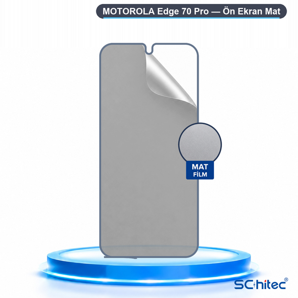 ScHitec Motorola Edge 70 Pro Uyumlu Ön Yüzey Mat Hidrojel Ekran Koruyucu