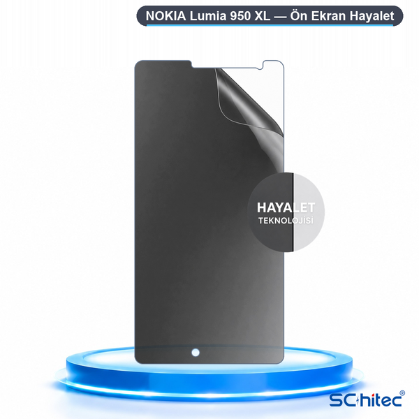 ScHitec Nokia Lumia 950 XL Uyumlu Ön Yüzey Hayalet Privacy Hidrojel Ekran Koruyucu