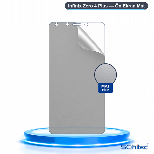 ScHitec Infinix Zero 4 Plus Uyumlu Ön Yüzey Mat Hidrojel Ekran Koruyucu
