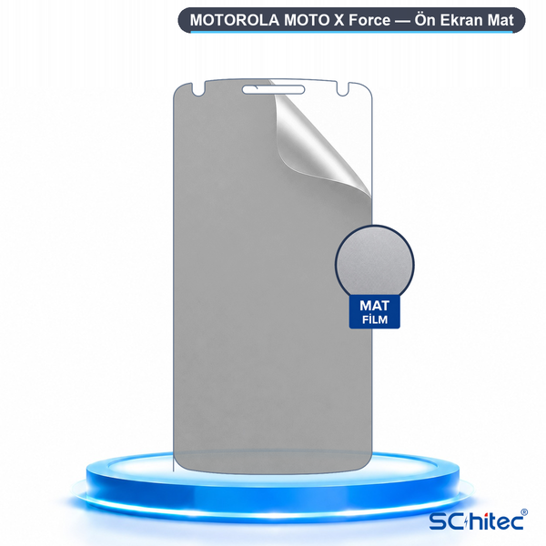 ScHitec Motorola Moto X Force Uyumlu Ön Yüzey Mat Hidrojel Ekran Koruyucu