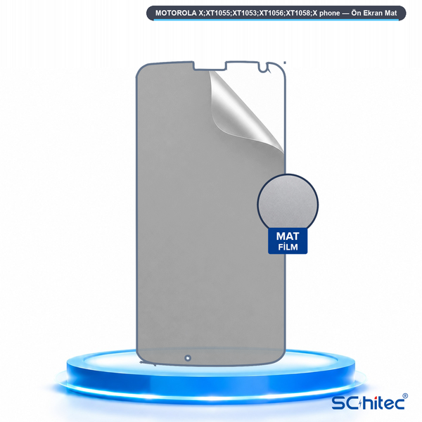 ScHitec Motorola X-XT1055-XT1053-XT1056-XT1058-X Phone Uyumlu Ön Yüzey Mat Hidrojel Ekran Koruyucu