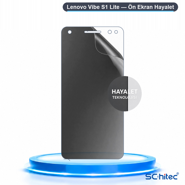 ScHitec Lenovo Vibe S1 Lite Uyumlu Ön Yüzey Hayalet Privacy Hidrojel Ekran Koruyucu