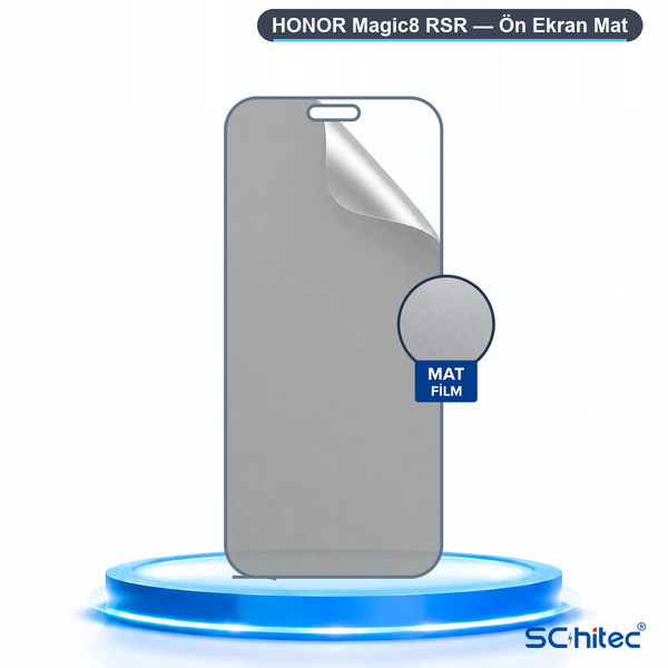 ScHitec Honor Magic8 Rsr Uyumlu Ön Yüzey Mat Hidrojel Ekran Koruyucu