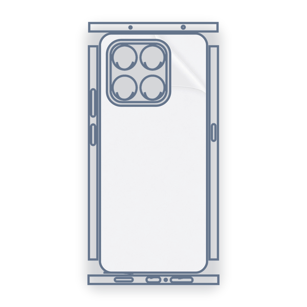 ScHitec Honor Play 80 Pro Uyumlu Fullbody Arka Kaplama Hidrojel Koruyucu Film