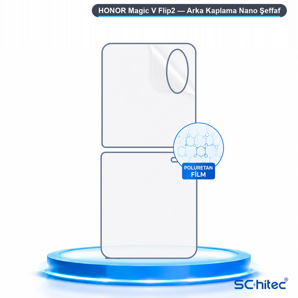 ScHitec Honor Magic V Flip2 Uyumlu Arka Yüzey Hidrojel Koruyucu Film