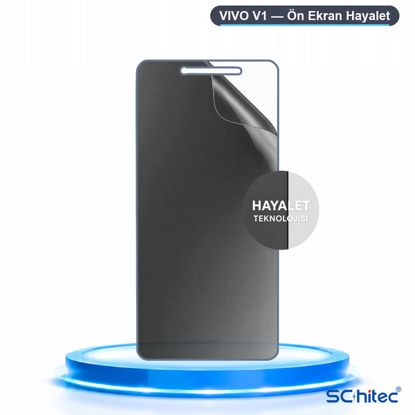 ScHitec Vivo V1 Uyumlu Ön Yüzey Hayalet Privacy Hidrojel Ekran Koruyucu