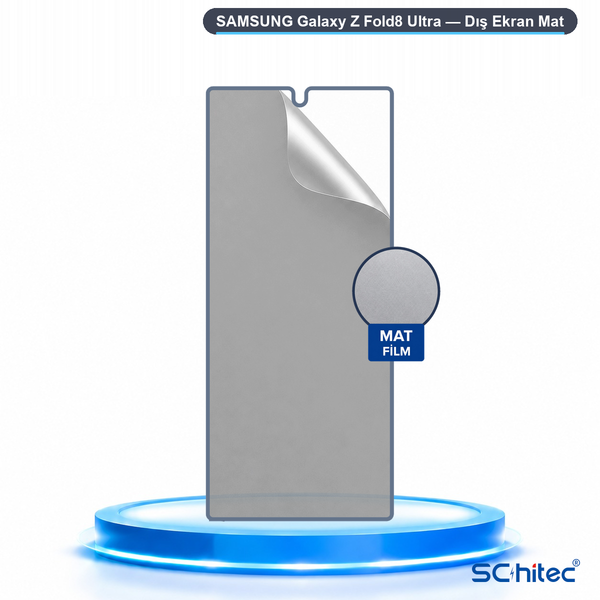 ScHitec Samsung Galaxy Z Fold8 Ultra Uyumlu Dış Ekran Mat Hidrojel Ekran Koruyucu
