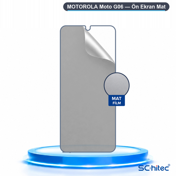 ScHitec Motorola Moto G06 Uyumlu Ön Yüzey Mat Hidrojel Ekran Koruyucu