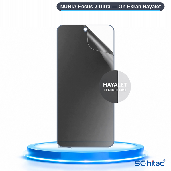 ScHitec Nubia Focus 2 Ultra Uyumlu Ön Yüzey Hayalet Privacy Hidrojel Ekran Koruyucu