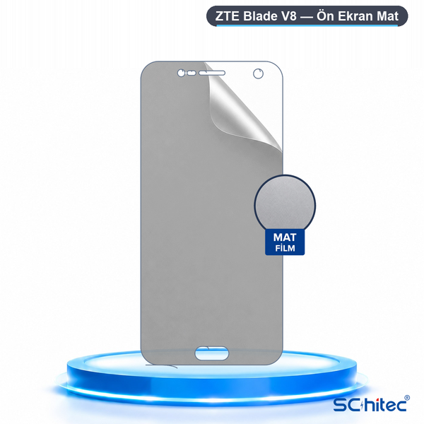 ScHitec ZTE Blade V8 Uyumlu Ön Yüzey Mat Hidrojel Ekran Koruyucu