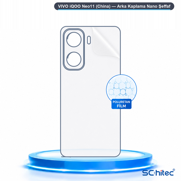 ScHitec Vivo İqoo Neo11 (China) Uyumlu Arka Yüzey Hidrojel Koruyucu Film