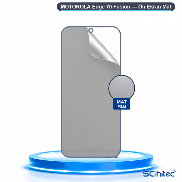 ScHitec Motorola Edge 70 Fusion Uyumlu Ön Yüzey Mat Hidrojel Ekran Koruyucu