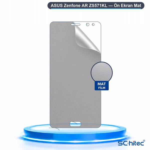 ScHitec Asus Zenfone Ar Zs571KL Uyumlu Ön Yüzey Mat Hidrojel Ekran Koruyucu