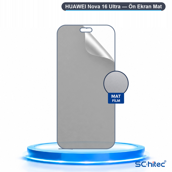 ScHitec Huawei Nova 16 Ultra Uyumlu Ön Yüzey Mat Hidrojel Ekran Koruyucu