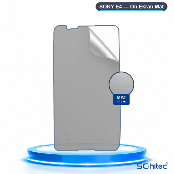ScHitec Sony E4 Uyumlu Ön Yüzey Mat Hidrojel Ekran Koruyucu
