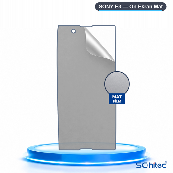 ScHitec Sony E3 Uyumlu Ön Yüzey Mat Hidrojel Ekran Koruyucu