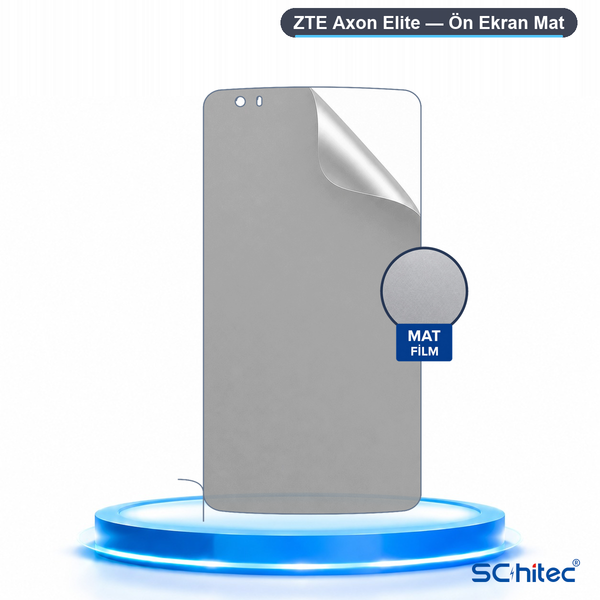 ScHitec ZTE Axon Elite Uyumlu Ön Yüzey Mat Hidrojel Ekran Koruyucu