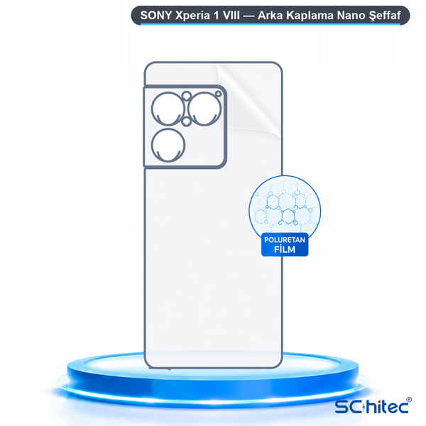 ScHitec Sony Xperia 1 VIII Uyumlu Arka Yüzey Hidrojel Koruyucu Film