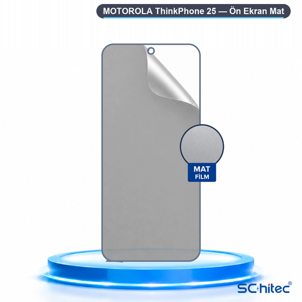 ScHitec Motorola Thinkphone 25 Uyumlu Ön Yüzey Mat Hidrojel Ekran Koruyucu