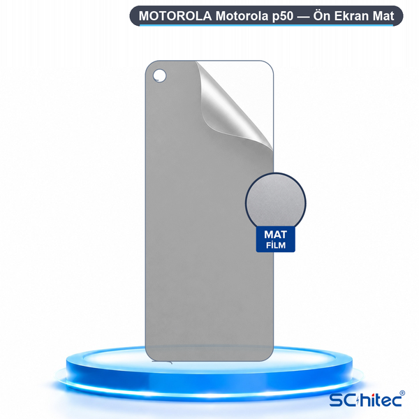ScHitec Motorola Motorola P50 Uyumlu Ön Yüzey Mat Hidrojel Ekran Koruyucu