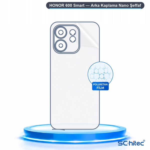 ScHitec Honor 600 Smart Uyumlu Arka Yüzey Hidrojel Koruyucu Film