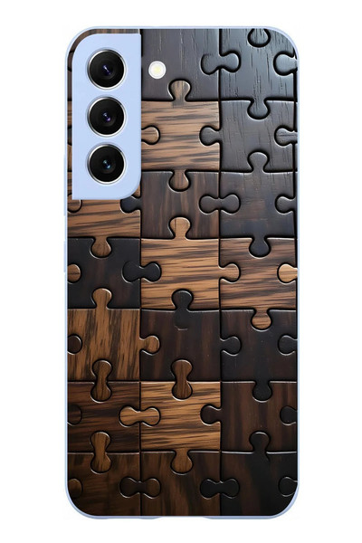 Le Balvo Samsung Galaxy S22 Uyumlu Puzzle Baskılı Silikon Kılıf