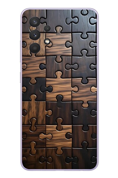 Le Balvo Samsung Galaxy A32 Uyumlu Puzzle Baskılı Silikon Kılıf