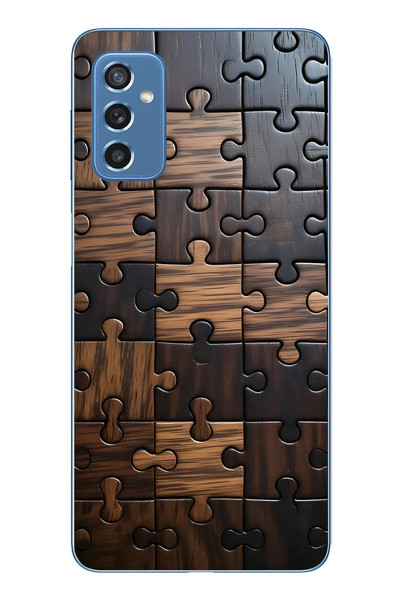 Le Balvo Samsung Galaxy M52 Uyumlu Puzzle Baskılı Silikon Kılıf